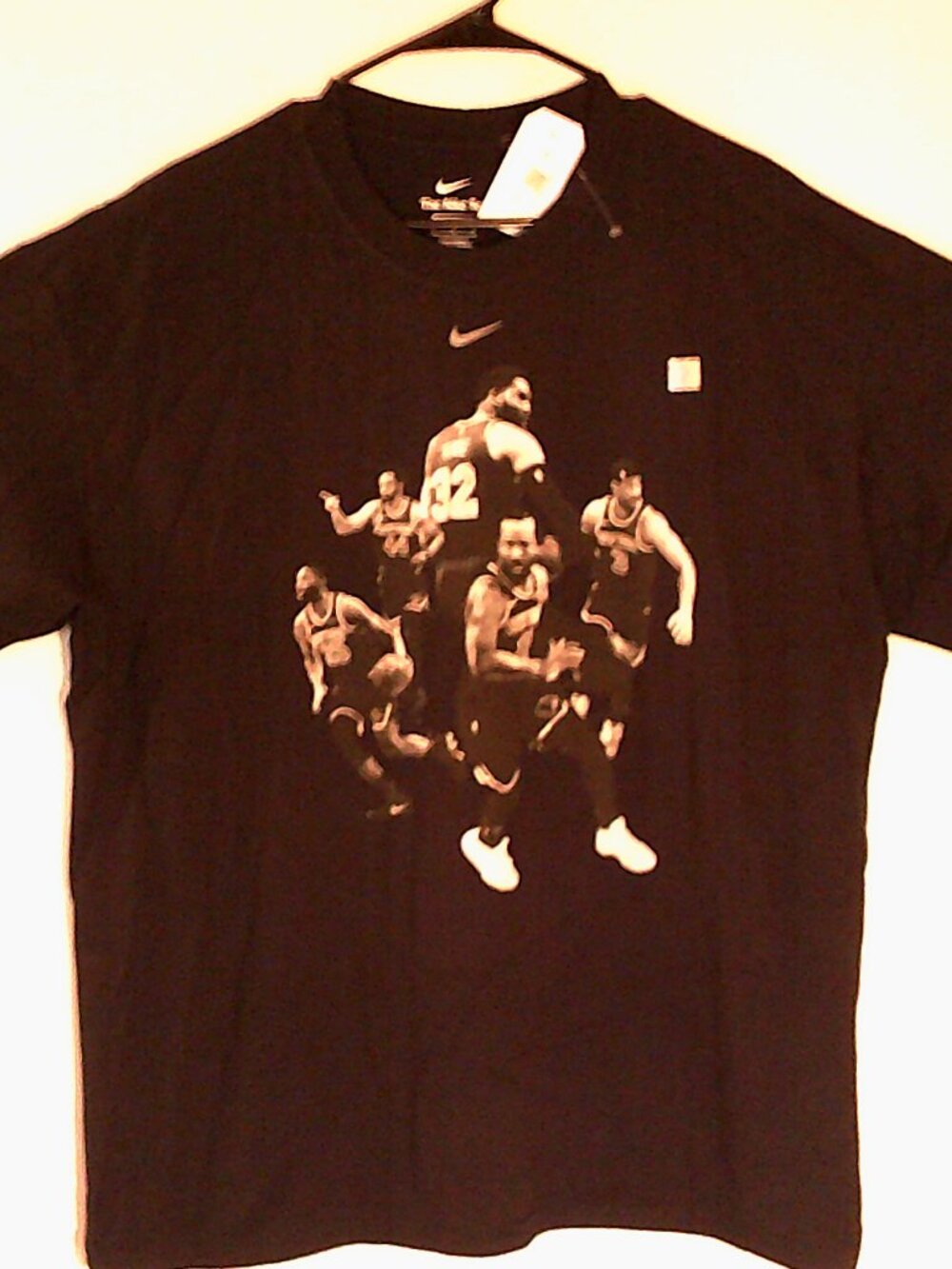 NEW NIKE NY KNICKS "Knicks Players Photo Tee" MEN'S BLACK T-SHIRT XL JJ0298-010